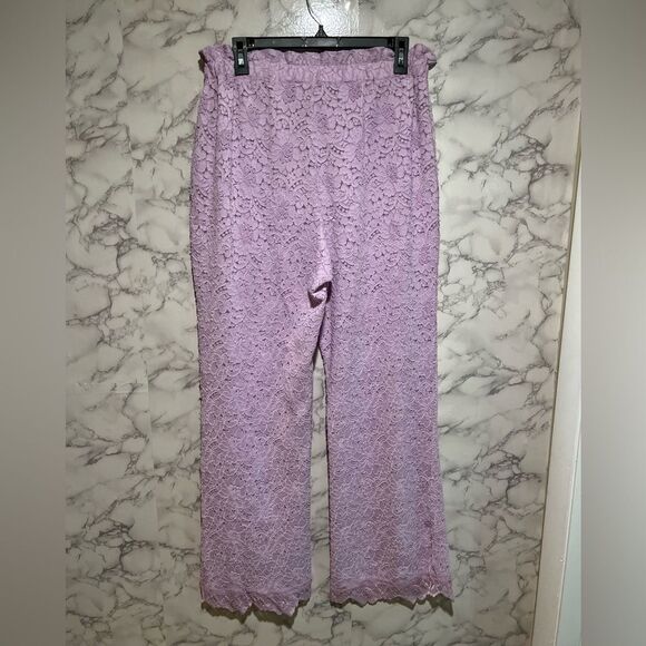 Free People Lace Pajama Pants Lilac M - Picture 5 of 5